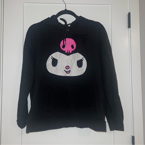 Sanrio Kuromi 3D Ears Womens Black Hoodie Hot Topic Size Medium M - Picture 4 of 10